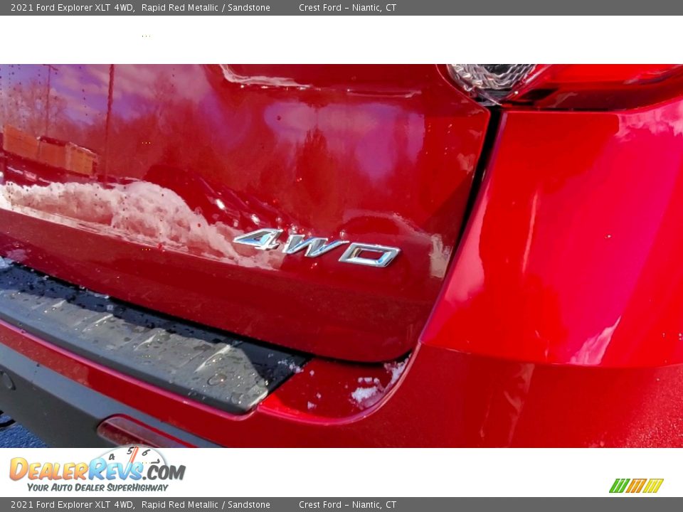 2021 Ford Explorer XLT 4WD Rapid Red Metallic / Sandstone Photo #9