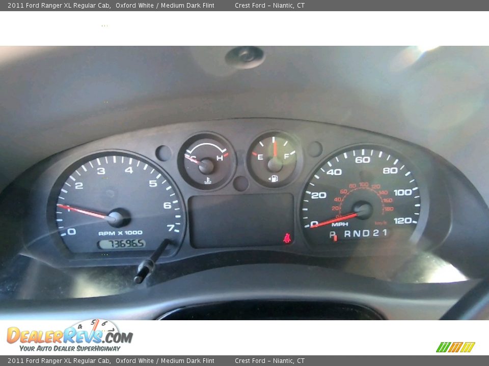 2011 Ford Ranger XL Regular Cab Oxford White / Medium Dark Flint Photo #13