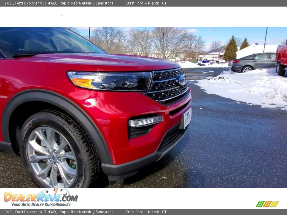 2021 Ford Explorer XLT 4WD Rapid Red Metallic / Sandstone Photo #28