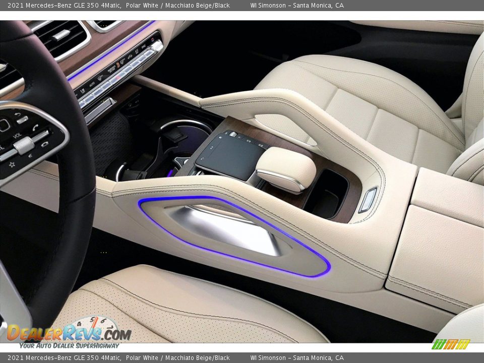 2021 Mercedes-Benz GLE 350 4Matic Polar White / Macchiato Beige/Black Photo #7