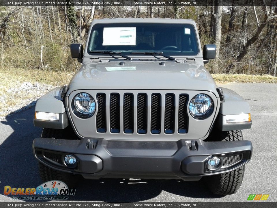 2021 Jeep Wrangler Unlimited Sahara Altitude 4x4 Sting-Gray / Black Photo #3