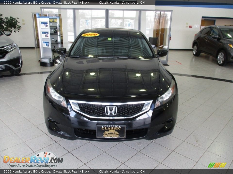 2009 Honda Accord EX-L Coupe Crystal Black Pearl / Black Photo #2