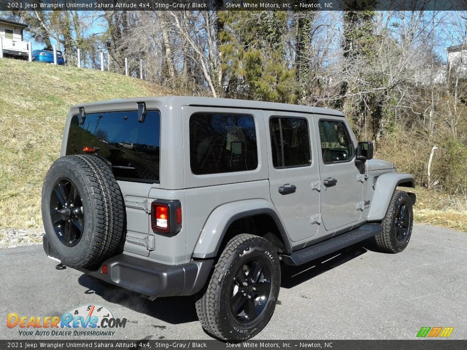 2021 Jeep Wrangler Unlimited Sahara Altitude 4x4 Sting-Gray / Black Photo #6