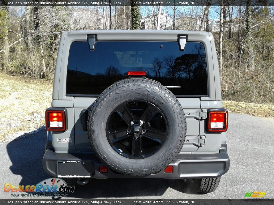 2021 Jeep Wrangler Unlimited Sahara Altitude 4x4 Sting-Gray / Black Photo #7