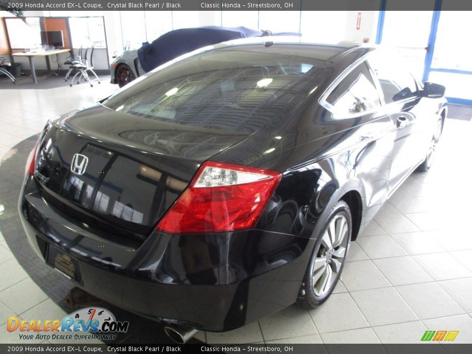 2009 Honda Accord EX-L Coupe Crystal Black Pearl / Black Photo #7