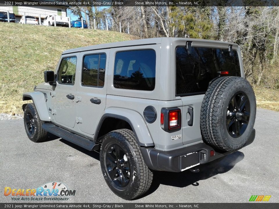 2021 Jeep Wrangler Unlimited Sahara Altitude 4x4 Sting-Gray / Black Photo #8