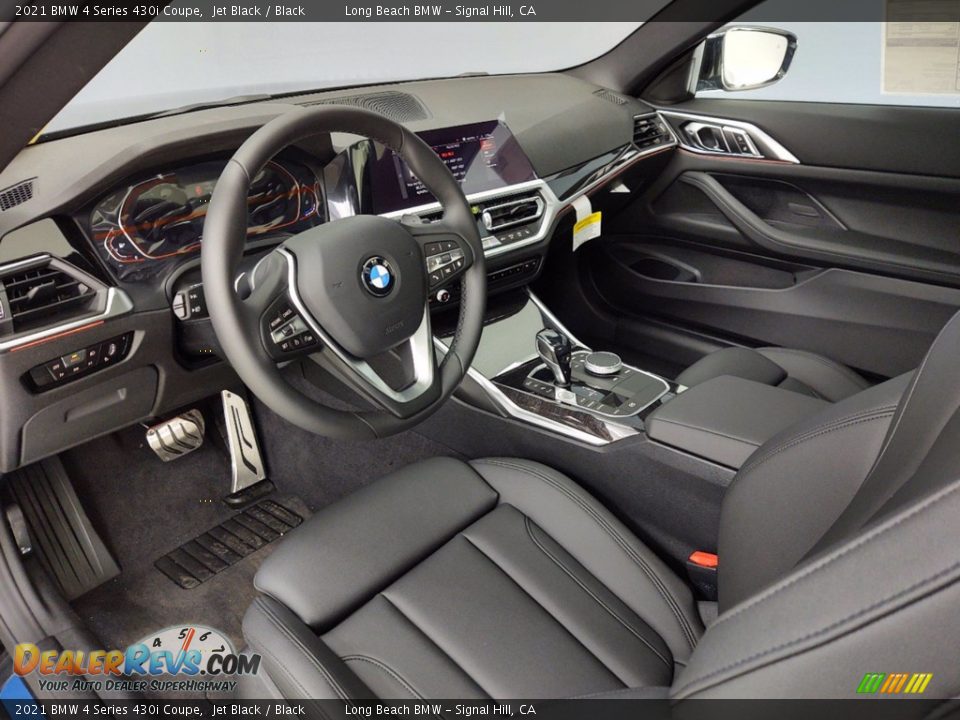 Black Interior - 2021 BMW 4 Series 430i Coupe Photo #4