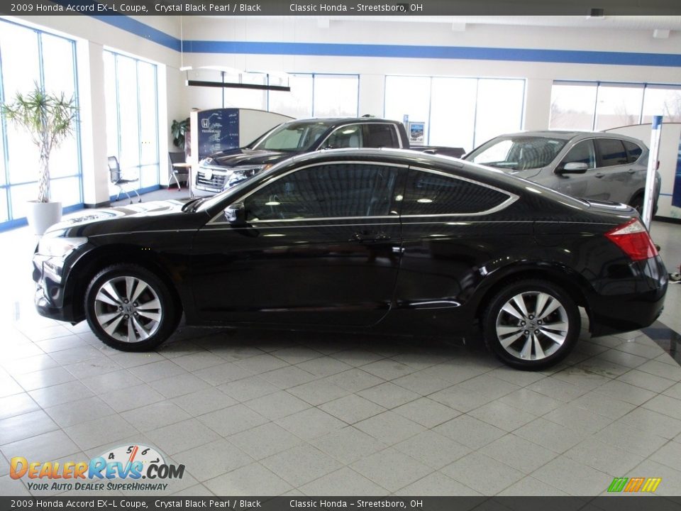 2009 Honda Accord EX-L Coupe Crystal Black Pearl / Black Photo #10