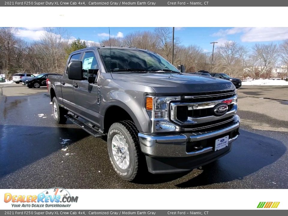 2021 Ford F250 Super Duty XL Crew Cab 4x4 Carbonized Gray / Medium Earth Gray Photo #1