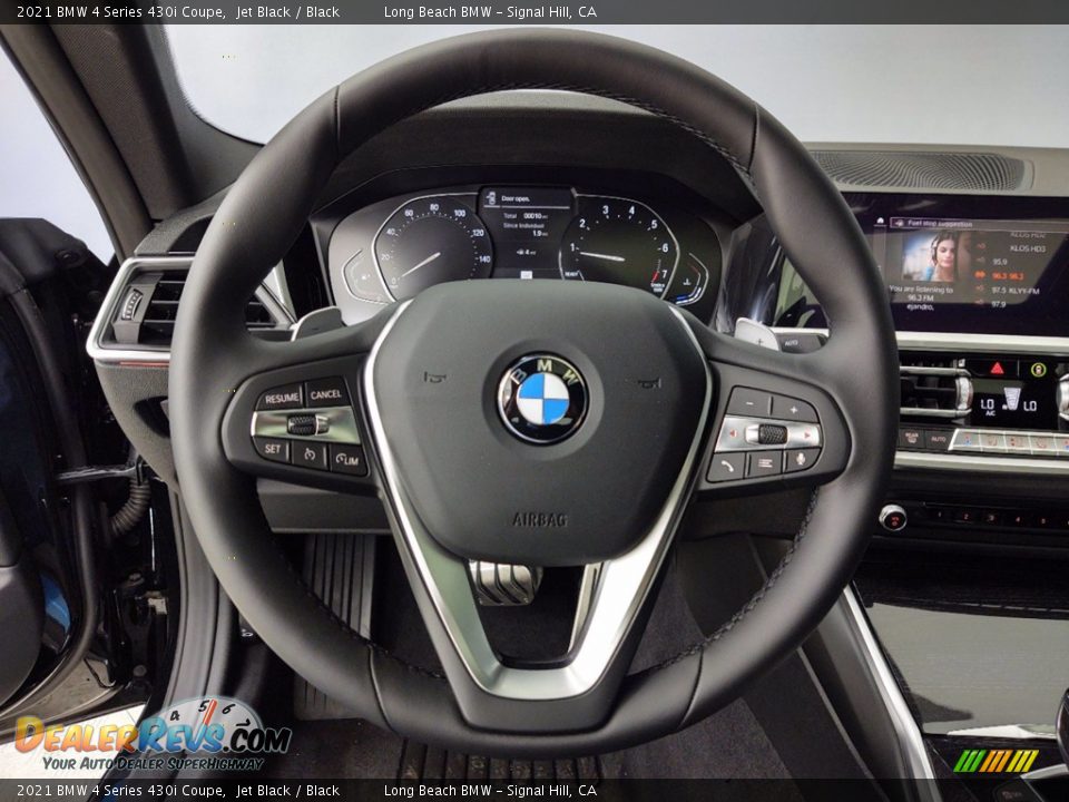 2021 BMW 4 Series 430i Coupe Jet Black / Black Photo #8