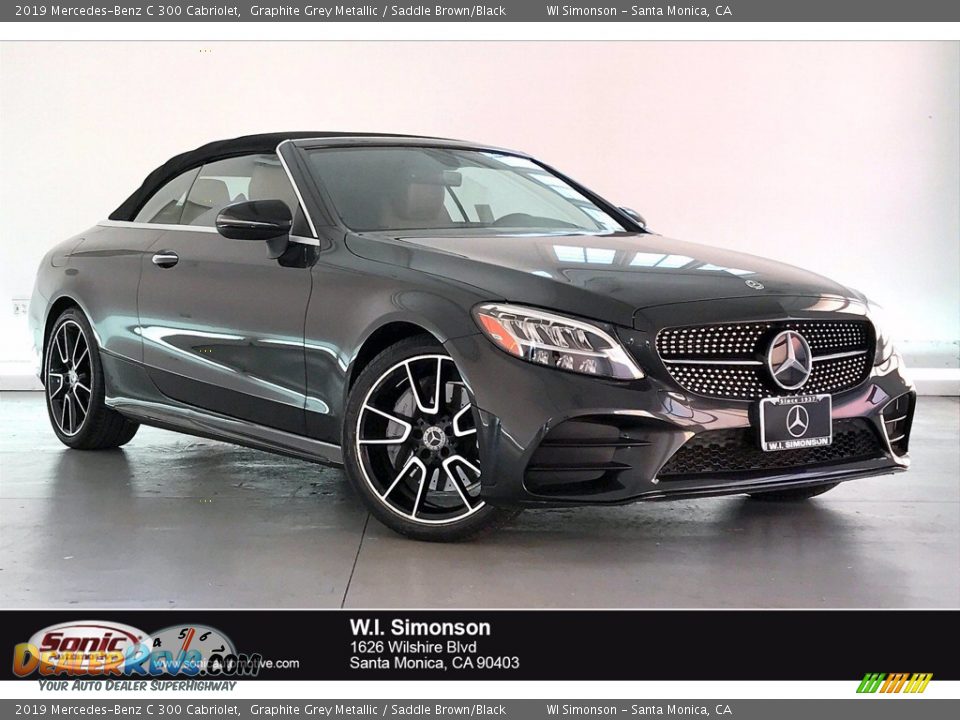 2019 Mercedes-Benz C 300 Cabriolet Graphite Grey Metallic / Saddle Brown/Black Photo #1