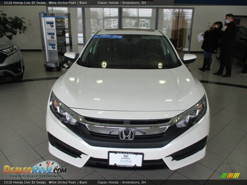 2018 Honda Civic EX Sedan White Orchid Pearl / Black Photo #2