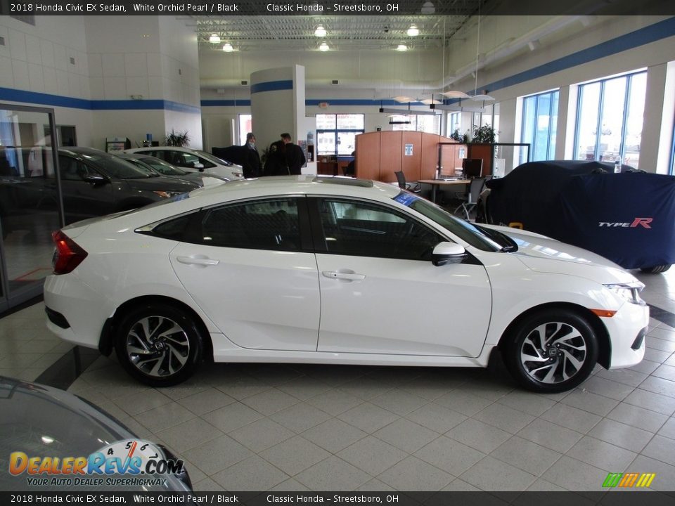 2018 Honda Civic EX Sedan White Orchid Pearl / Black Photo #4