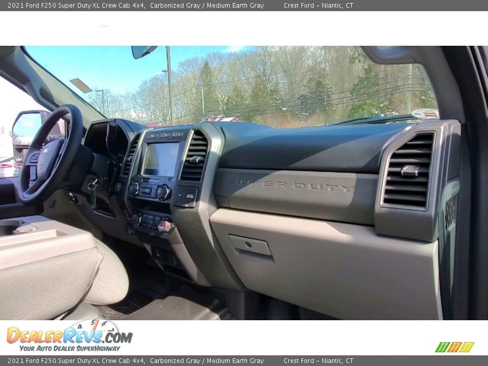 2021 Ford F250 Super Duty XL Crew Cab 4x4 Carbonized Gray / Medium Earth Gray Photo #24