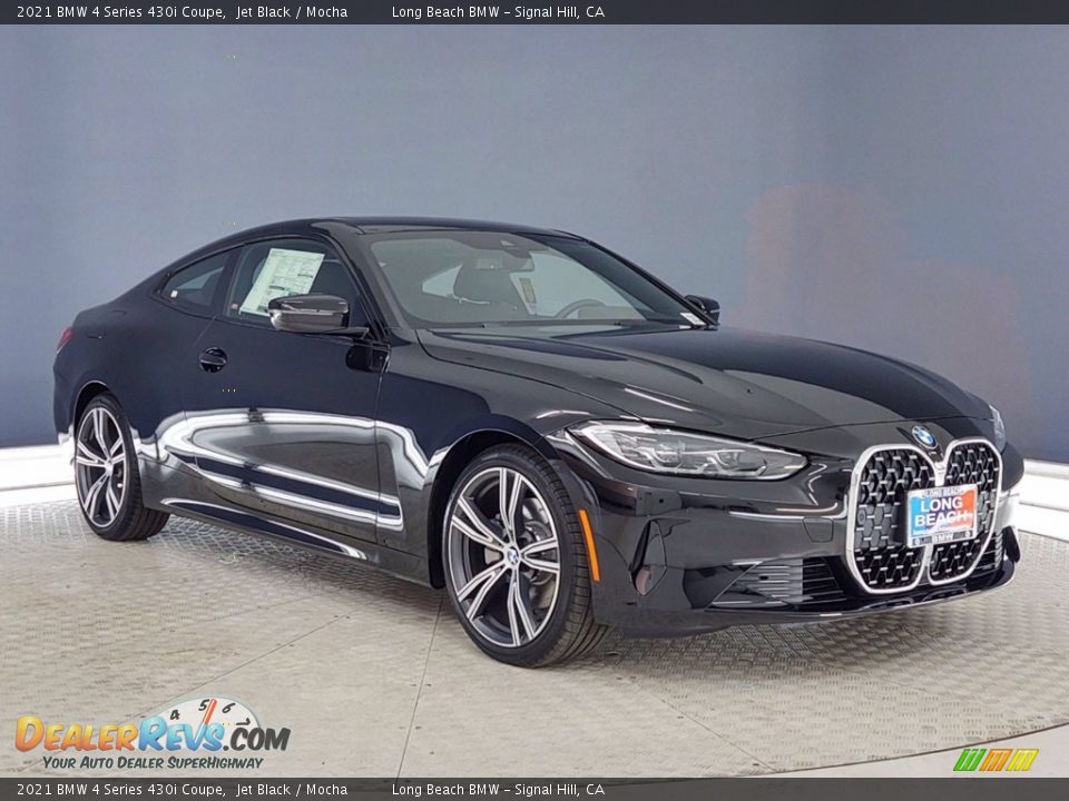 2021 BMW 4 Series 430i Coupe Jet Black / Mocha Photo #1