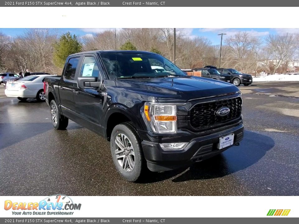 2021 Ford F150 STX SuperCrew 4x4 Agate Black / Black Photo #1