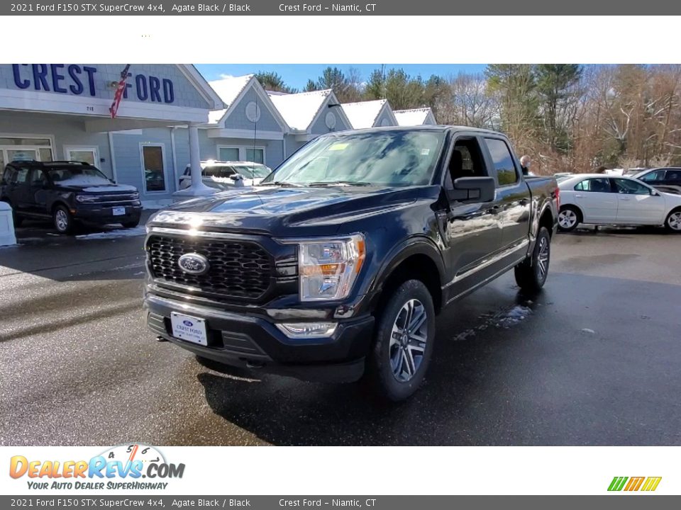 2021 Ford F150 STX SuperCrew 4x4 Agate Black / Black Photo #3