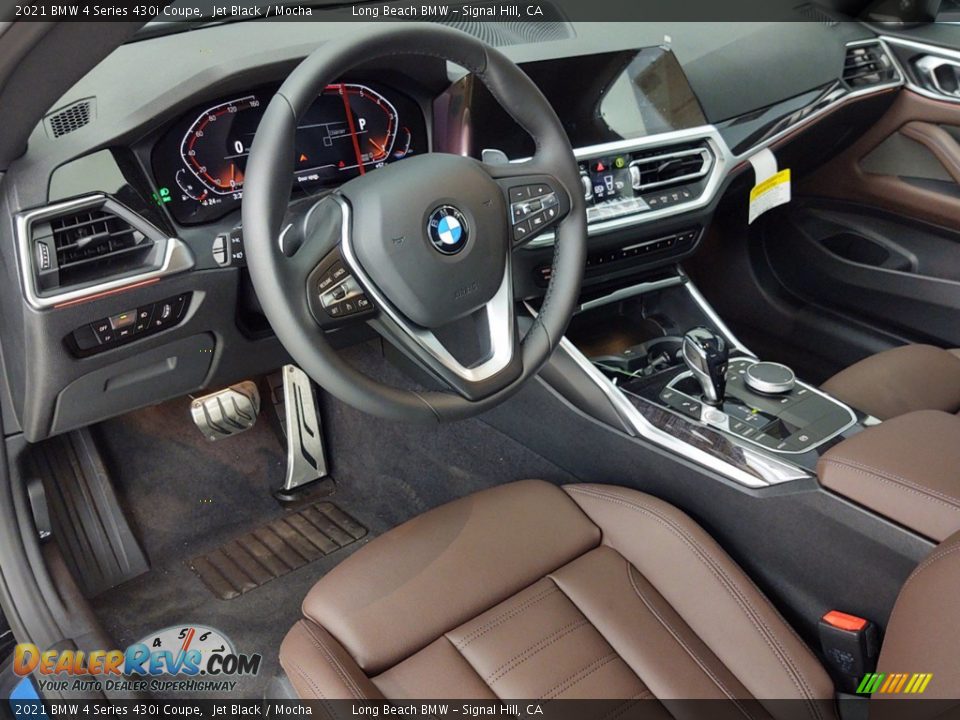 2021 BMW 4 Series 430i Coupe Jet Black / Mocha Photo #4