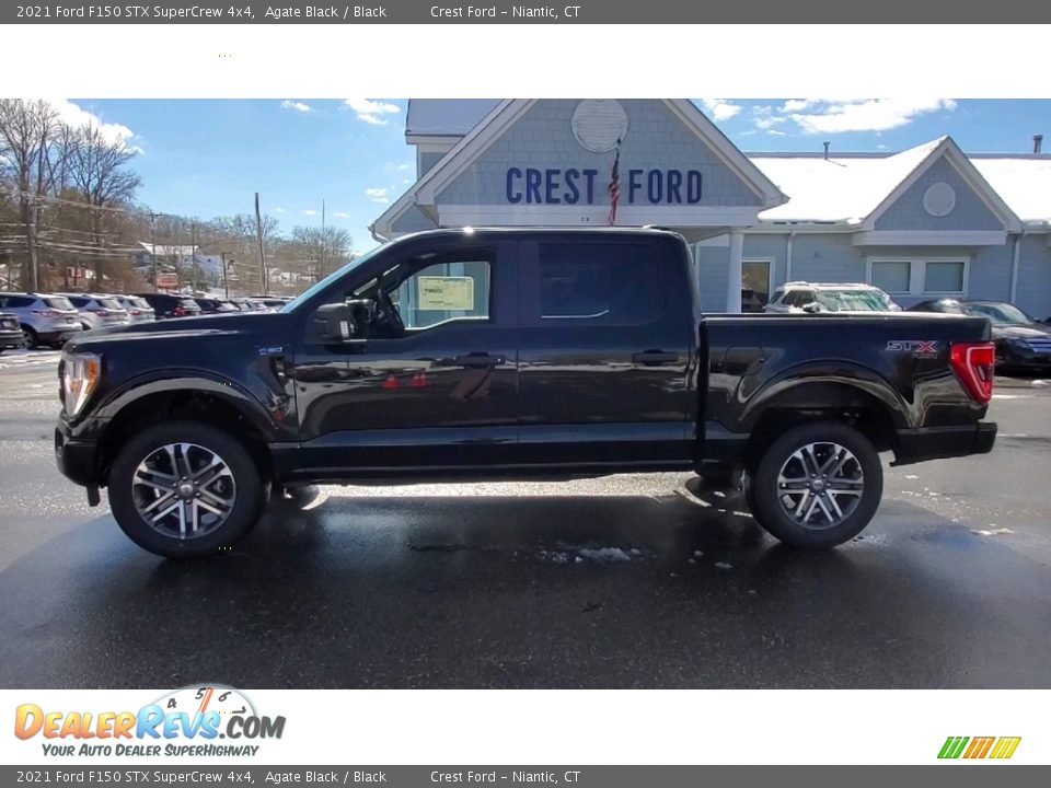 2021 Ford F150 STX SuperCrew 4x4 Agate Black / Black Photo #4