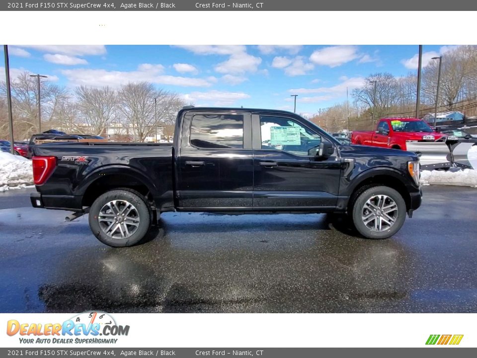 2021 Ford F150 STX SuperCrew 4x4 Agate Black / Black Photo #8