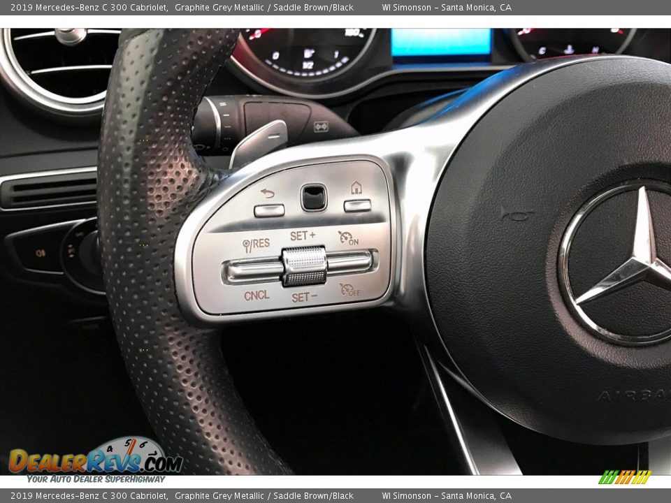 2019 Mercedes-Benz C 300 Cabriolet Steering Wheel Photo #21