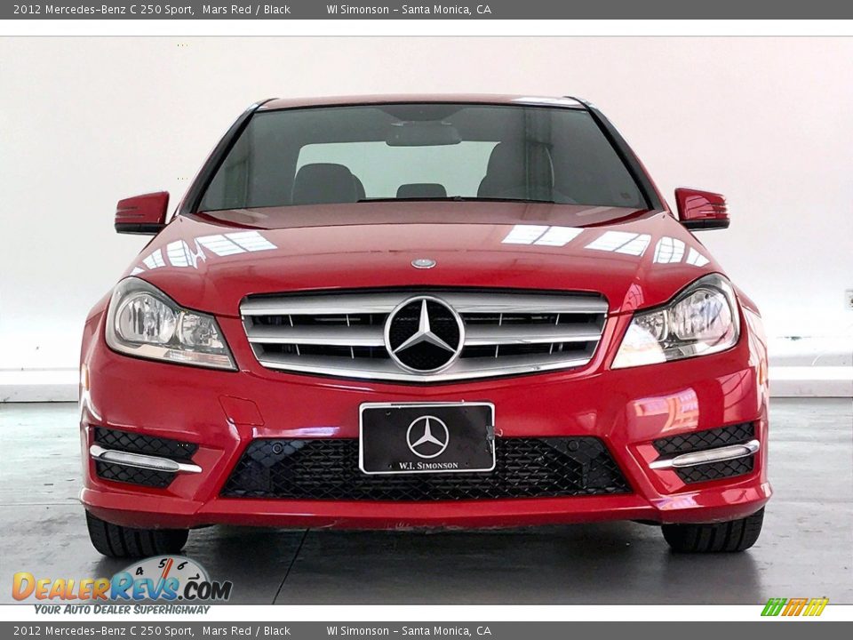 2012 Mercedes-Benz C 250 Sport Mars Red / Black Photo #2