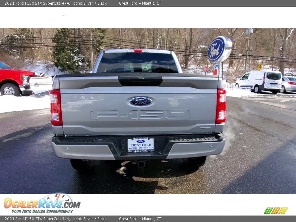 2021 Ford F150 STX SuperCab 4x4 Iconic Silver / Black Photo #6