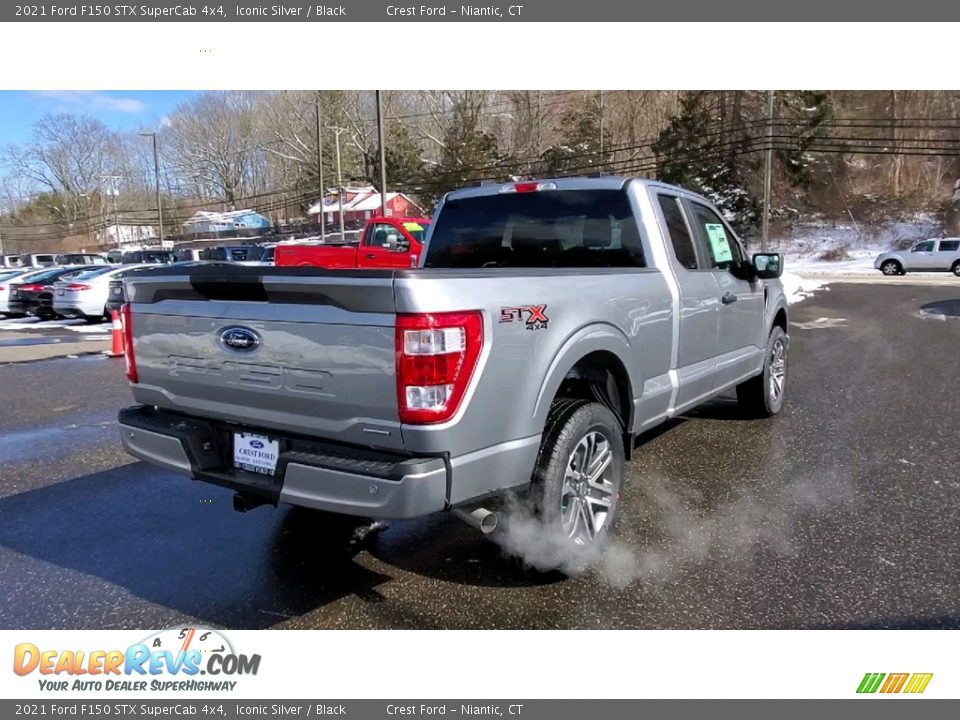 2021 Ford F150 STX SuperCab 4x4 Iconic Silver / Black Photo #7