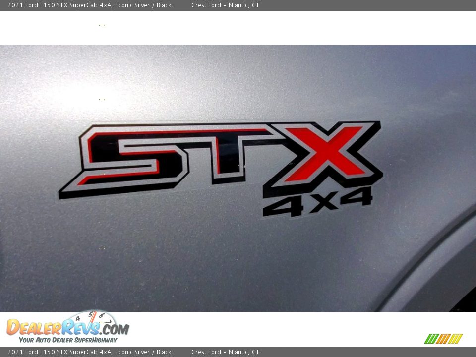 2021 Ford F150 STX SuperCab 4x4 Iconic Silver / Black Photo #9