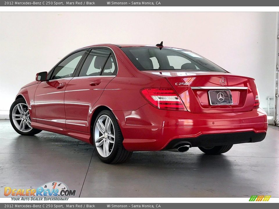 2012 Mercedes-Benz C 250 Sport Mars Red / Black Photo #10