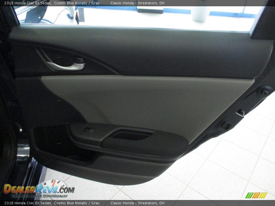 2018 Honda Civic EX Sedan Cosmic Blue Metallic / Gray Photo #18