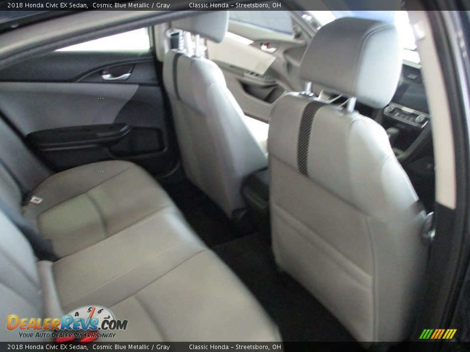 2018 Honda Civic EX Sedan Cosmic Blue Metallic / Gray Photo #19
