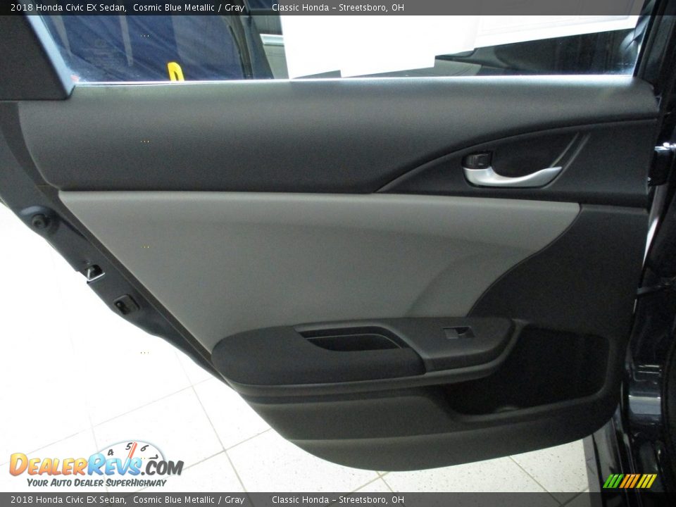2018 Honda Civic EX Sedan Cosmic Blue Metallic / Gray Photo #23