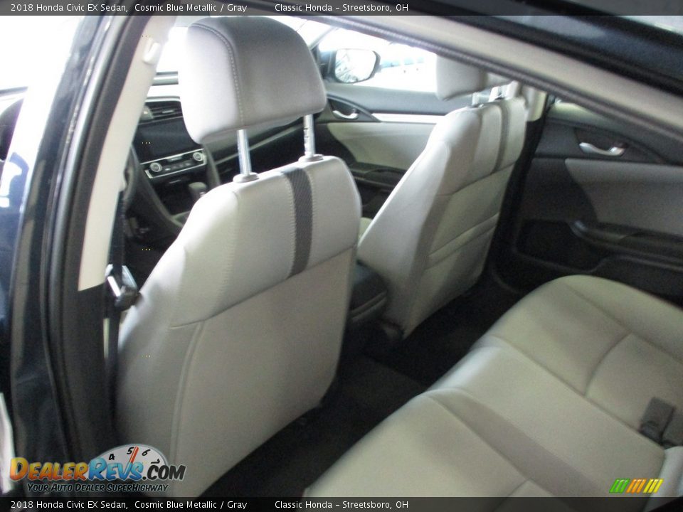 2018 Honda Civic EX Sedan Cosmic Blue Metallic / Gray Photo #24