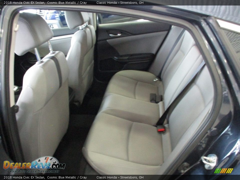 2018 Honda Civic EX Sedan Cosmic Blue Metallic / Gray Photo #25