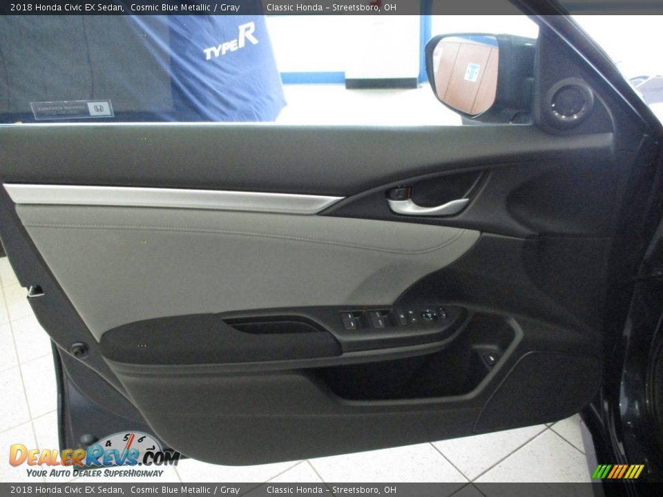 2018 Honda Civic EX Sedan Cosmic Blue Metallic / Gray Photo #26