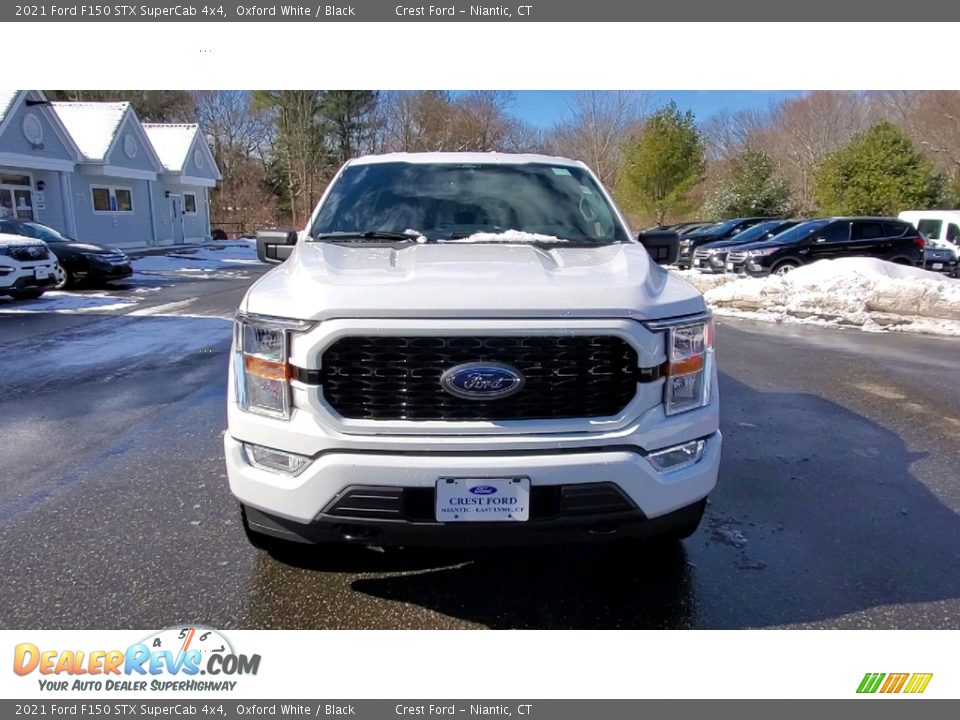 2021 Ford F150 STX SuperCab 4x4 Oxford White / Black Photo #2