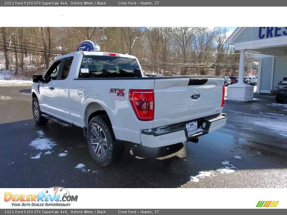 2021 Ford F150 STX SuperCab 4x4 Oxford White / Black Photo #5