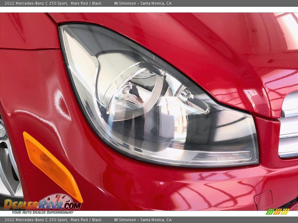2012 Mercedes-Benz C 250 Sport Mars Red / Black Photo #28