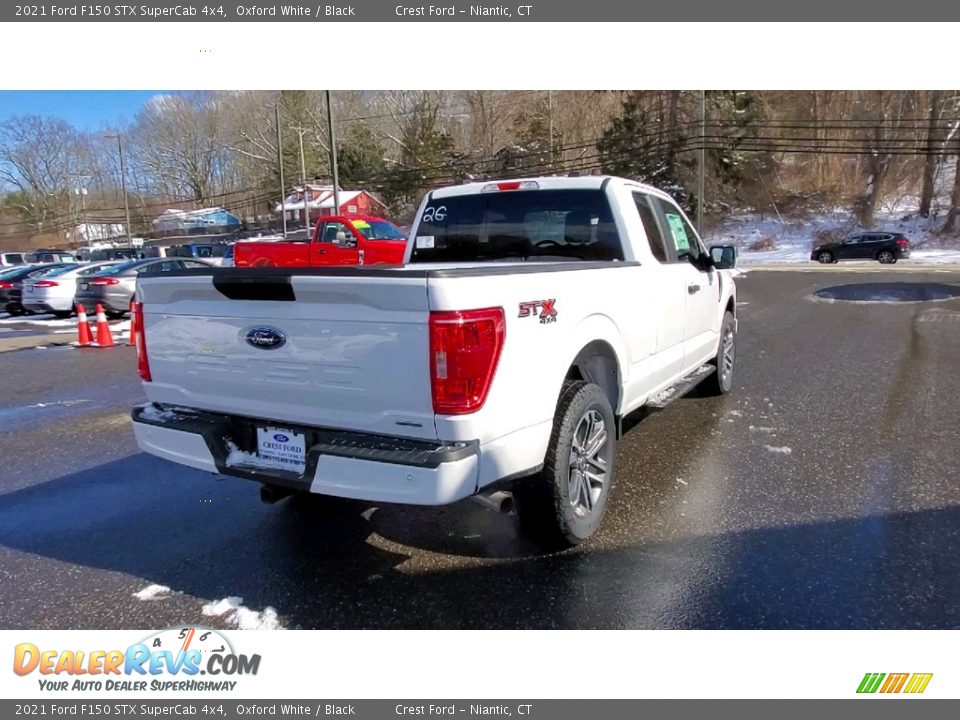 2021 Ford F150 STX SuperCab 4x4 Oxford White / Black Photo #7