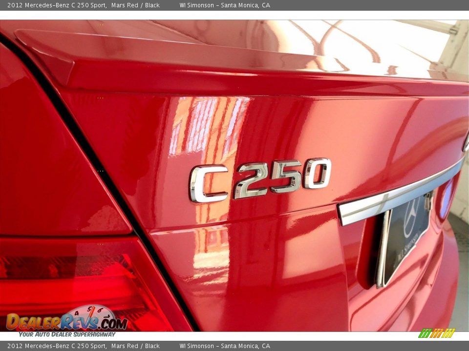 2012 Mercedes-Benz C 250 Sport Mars Red / Black Photo #31