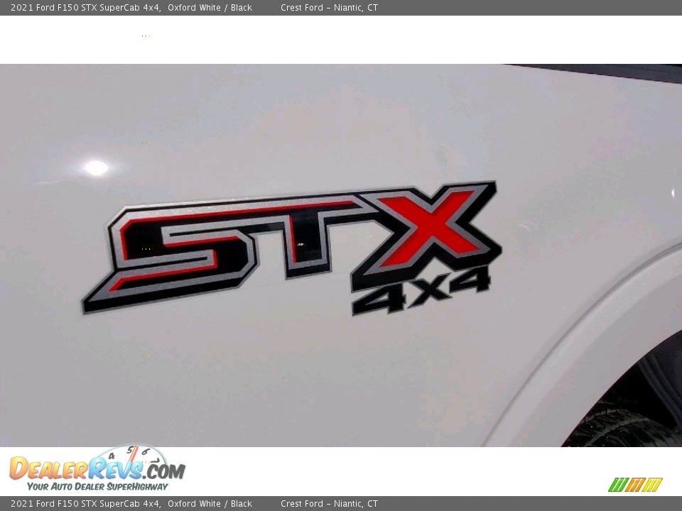 2021 Ford F150 STX SuperCab 4x4 Oxford White / Black Photo #9