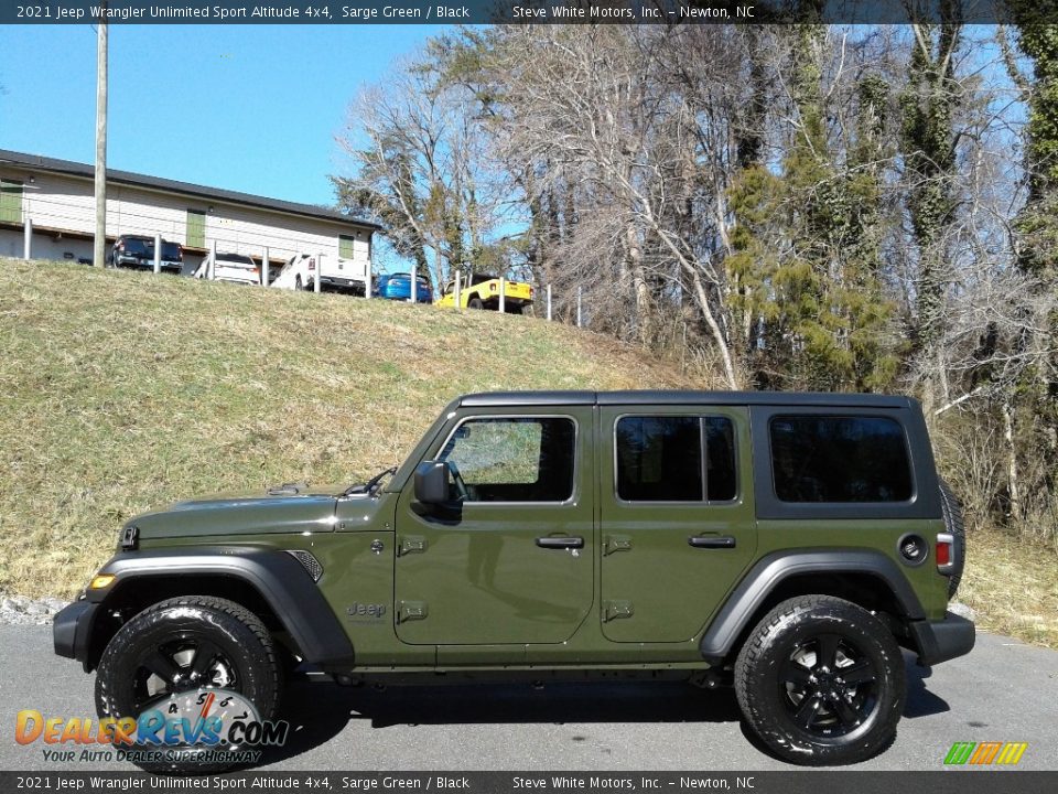 2021 Jeep Wrangler Unlimited Sport Altitude 4x4 Sarge Green / Black Photo #1