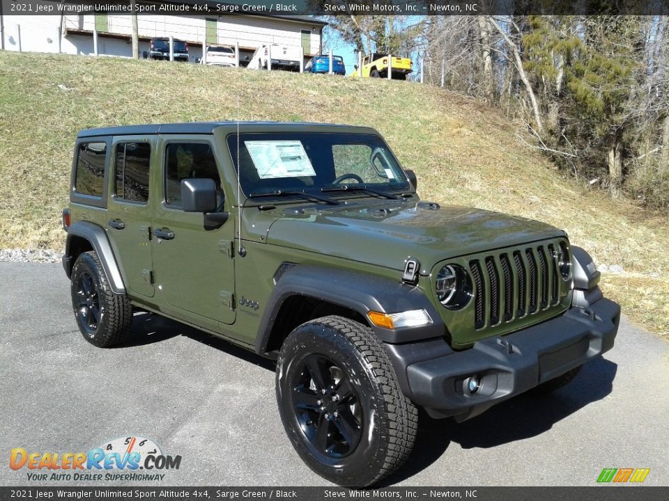 2021 Jeep Wrangler Unlimited Sport Altitude 4x4 Sarge Green / Black Photo #4