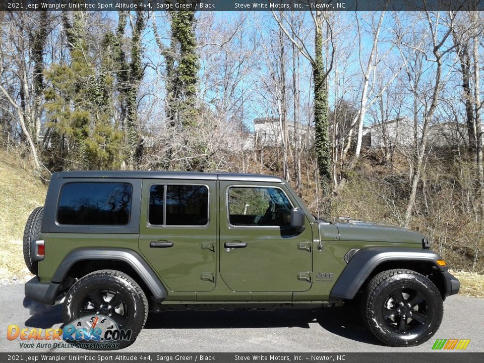 2021 Jeep Wrangler Unlimited Sport Altitude 4x4 Sarge Green / Black Photo #5