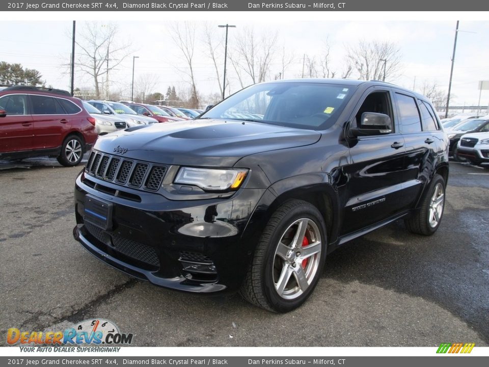 2017 Jeep Grand Cherokee SRT 4x4 Diamond Black Crystal Pearl / Black Photo #1