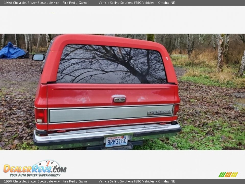 Fire Red 1990 Chevrolet Blazer Scottsdale 4x4 Photo #1