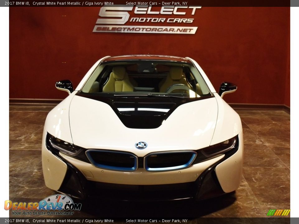 2017 BMW i8 Crystal White Pearl Metallic / Giga Ivory White Photo #2