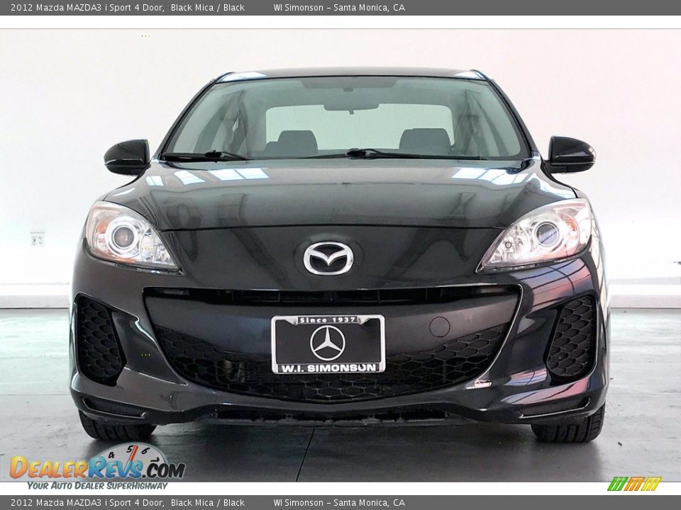 2012 Mazda MAZDA3 i Sport 4 Door Black Mica / Black Photo #2