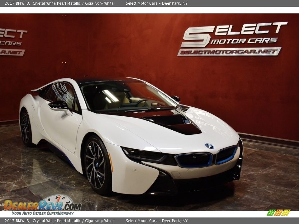 2017 BMW i8 Crystal White Pearl Metallic / Giga Ivory White Photo #3